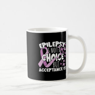 Paarse Lint Epilepsie Bewustwording Acceptatie Koffiemok