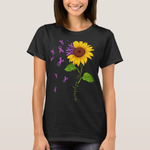 Paarse lint fibromyalgie bewustzijn Maand Warrior T-shirt