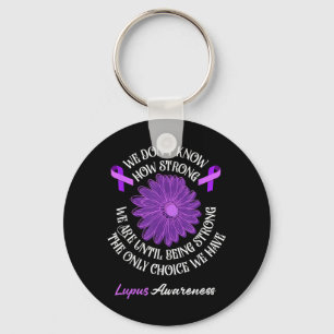 Paarse Lint Lupus Krijger Lupus Strijder Lupus Sleutelhanger