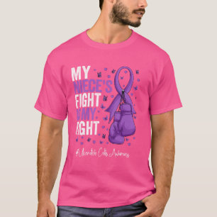 Paarse lint nicht ulceratieve colitis awareness t-shirt