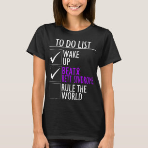Paarse lint om lijst te doen Wis Syndrome Bewusthe T-shirt