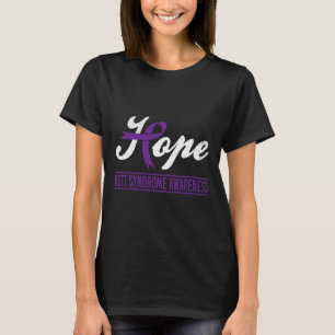 Paarse Lint Rett Syndroom Bewustzijnsondersteuning T-shirt