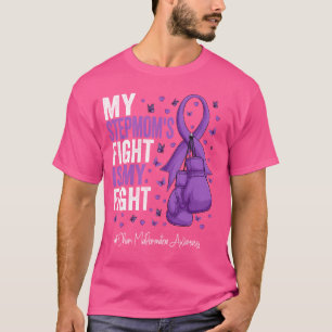 Paarse lint stiefmoeder Chiari misvorming bewust T-shirt