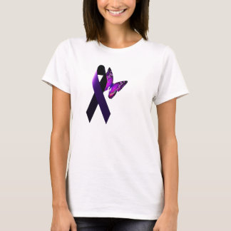 Paarse lint ter ondersteuning van epilepsie t-shirt