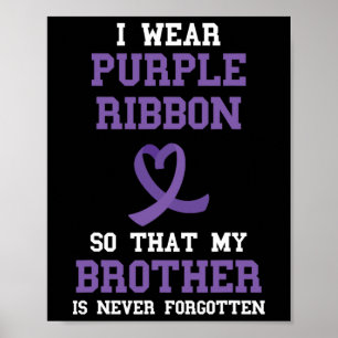 Paarse lint voor mijn broer overdosis bewustzijn M Poster