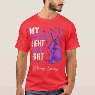 Paarse Lint Vriendin Overdosis Bewustzijn T-shirt