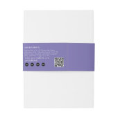 Paarse Logo Soap Belly Band Productlabel Wrap Uitnodigingen Wikkel (Achterkant Voorbeeld)