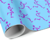 Paarse lopers cadeaupapier (Rol Hoek)