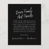 Paarse losse bruiloft flyer (Achterkant)