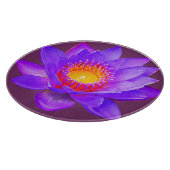 Paarse Lotus Bloem Snijplank (Hoek)