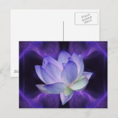 Paarse Lotus en heilige geometrie Briefkaart (Voorkant / Achterkant)