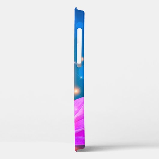 Paarse Lotus Flower, Lake, Blue, Zen Case-Mate iPhone Case (Achterkant / Links)