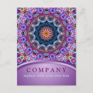 Paarse Lotus Holistic Mandala Briefkaart