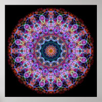 Paarse Lotus kaleidoscoop