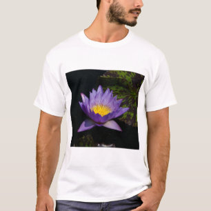 Paarse Lotus Waterlelie T Shirt