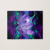 Paarse lotusbloem en betekenis ervan legpuzzel (Horizontaal)