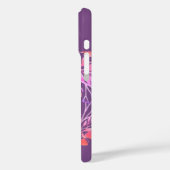 Paarse LOVE in Waterverf bloemen Case-Mate iPhone Case (Achterkant / Links)