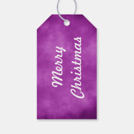 Paarse lucht stormwolk  cadeaulabel