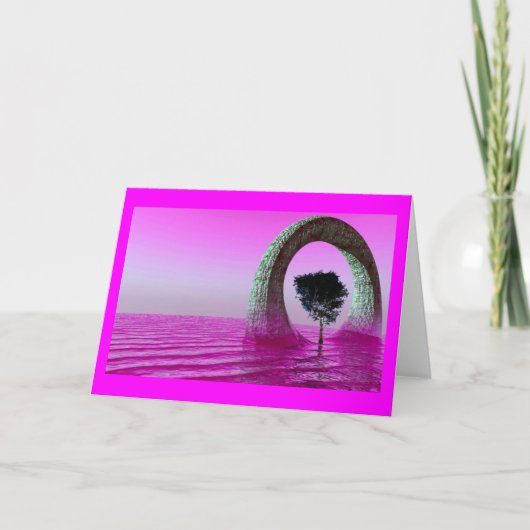 paarse luchten kaart (Voorkant)