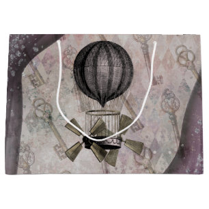 Paarse luchthaven Steampunk Glam Groot Cadeauzakje