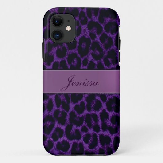 Paarse luipaard Afdrukken iPhone 5 Hoesje (Achterkant)
