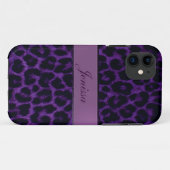 Paarse luipaard Afdrukken iPhone 5 Hoesje (Achterkant (horizontaal))