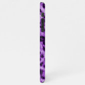 Paarse luipaard afdrukken iPhone hoesje (Linkerkant)