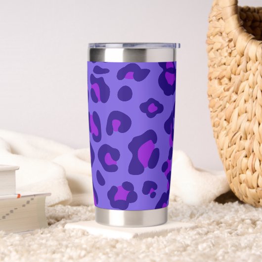"Paarse luipaard" Geïsoleerde Drinkbeker (Woonkamer)