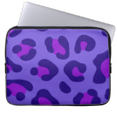 "Paarse luipaard" Laptop Sleeve (Voorkant)