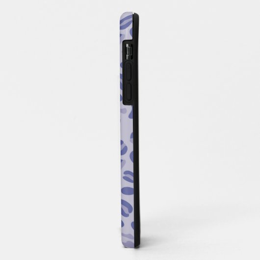 Paarse luipaard patroonlavendel Case-Mate iPhone case (Achterkant/links)