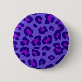 "Paarse luipaard" Ronde Button 5,7 Cm (Voorkant)