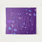 Paarse Luipaardprint Feest Tapijt Wandkleed (Voorkant (horizontaal))