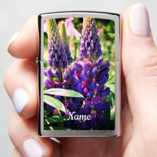 Paarse Lupine Bloem Trio Persoonlijk
