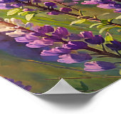 Paarse Lupine Flower Art Print Poster (Hoek)