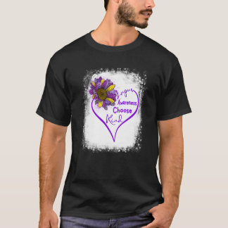 Paarse Lupus Awareness Kies Sind Heart Leopard S T-shirt