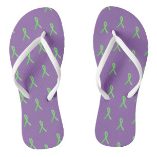 Paarse Lyme Ziekte Bewustzijnsandalen Teenslippers