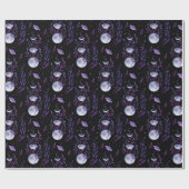 Paarse maan en Moth Cadeaupapier (Vlak)