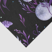 Paarse maan en Moth Tissuepapier (Detail)
