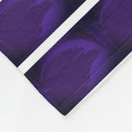 Paarse maan fleece deken