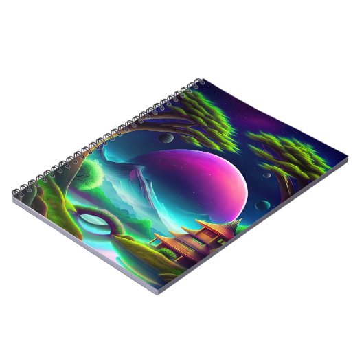 Paarse maan notitieboek (Linkerzijde)