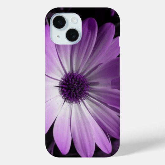Paarse Madeliefjesbloem Case-Mate iPhone Case (Achterkant)