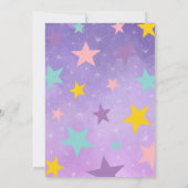 Paarse Magic Show Verjaardag Kaart (Achterkant)