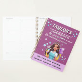 Paarse Maid House schoonmaakdiensten Planner (Display)
