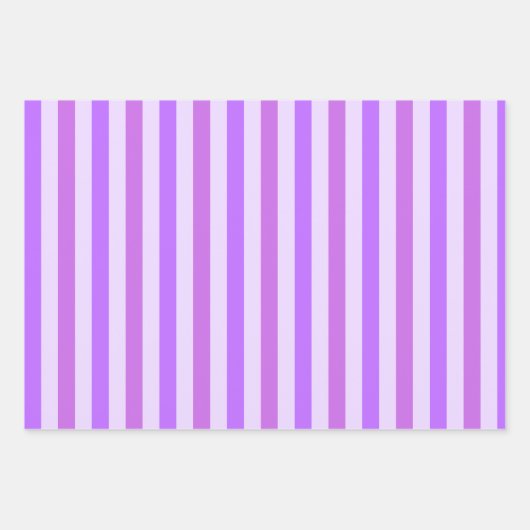 Paarse Majesteit: Gestreept geschenk Inpakpapier Vel (Voorkant)