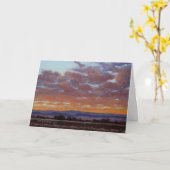 Paarse Majesteit Kerstvakantie Kaarten (Gele Bloem)