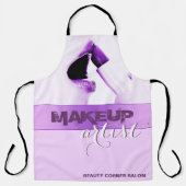 Paarse Makeup Artist Schort (Voorkant)