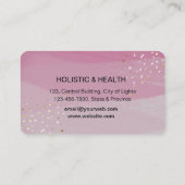 Paarse Mandala Boho Meditation Holistic Yoga Visitekaartje (Achterkant)