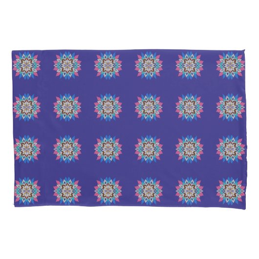 Paarse Mandala Standaard Kussensloop (Voorkant)