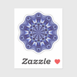 Paarse Mandala Sticker