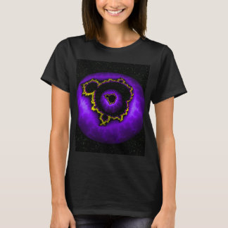 Paarse Mandelbrot In Een Mandelbrot T-shirt